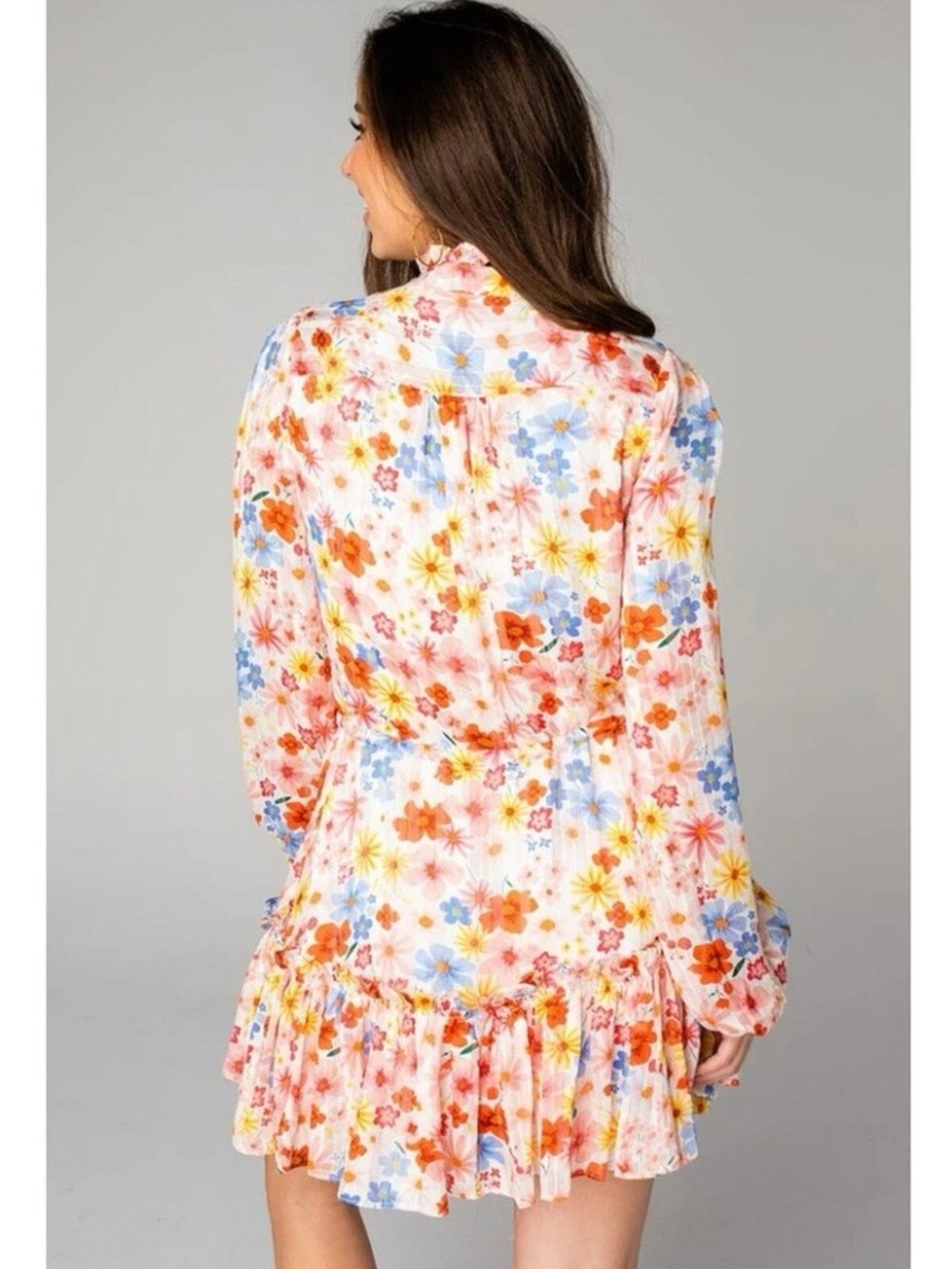 Buddy Love Grace Long Sleeve Mini Dress- Wild Flower - Picture 3 of 7